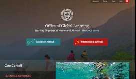 
							         Office of Global Learning: Welcome								  
							    