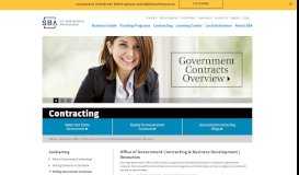 
							         Office of Government Contracting & Business Development ...								  
							    