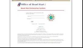 
							         Office of Head Start - HSES Login								  
							    