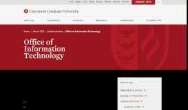 
							         Office of Information Technology · - Claremont Graduate University								  
							    