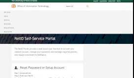 
							         Office of Information Technology | NetID Self-Service Portal - UT Dallas								  
							    