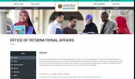 
							         office of international affairs - IIUM								  
							    