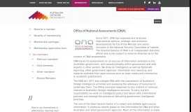
							         Office of National Assessments (ONA) · members · Australian Network ...								  
							    