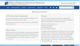 
							         Office of Natural Resources Revenue								  
							    
