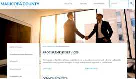 
							         Office of Procurement Services | Maricopa County, AZ								  
							    