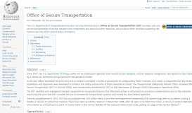 
							         Office of Secure Transportation - Wikipedia								  
							    