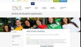 
							         Office of Student Assistance | How To Pay Your Bill | PACE UNIVERSITY								  
							    