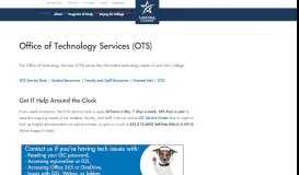 
							         Office of Technology Services (OTS) - Lone Star College								  
							    