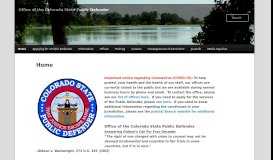 
							         Office of the Colorado State Public Defender								  
							    
