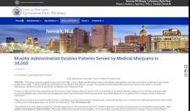 
							         Office of the Governor | Murphy Administration Doubles Patients ...								  
							    