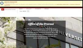 
							         Office of the Provost | Boston University								  
							    