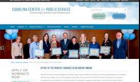 
							         Office of the Provost Engaged Scholarship Award - Carolina Center for ...								  
							    
