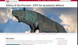 
							         Office of the Provost - EVP for Academic Affairs | The University of New ...								  
							    