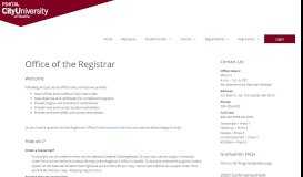 
							         Office of the Registrar - CityU Portal - City University of Seattle								  
							    