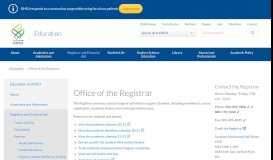 
							         Office of the Registrar | OHSU								  
							    