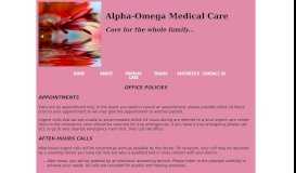 
							         office policies - Alpha-Omega Medical Care - Doctor of Pediatrics and ...								  
							    