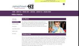 
							         Office Policies | Jamestown Pediatric Associates | Jamestown New York								  
							    