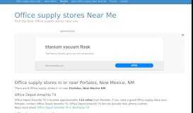 
							         Office supply stores in or near Portales, New Mexico NM								  
							    