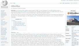 
							         OfficeMax - Wikipedia								  
							    
