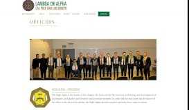 
							         Officers – Lambda Chi Alpha Fraternity – Phi Sigma Zeta Chapter								  
							    