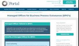 
							         Offices for Business Process Outsourcing - Portal Managed Offices UK								  
							    