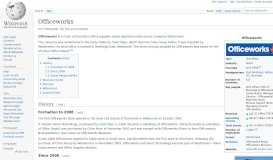 
							         Officeworks - Wikipedia								  
							    