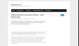 
							         Official Bindura University Student - Staff Portal Login - eduloaded.com								  
							    