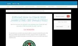 
							         [Official] How to Check 2017 JAMB UTME CBT Result FREE!								  
							    