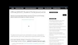 
							         Official JOOUST Student Portal-jooust.ac.ke - Eduloaded								  
							    
