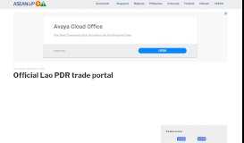 
							         Official Lao PDR trade portal - ASEAN UP								  
							    