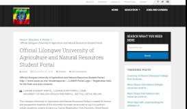 
							         Official Lilongwe University of Agriculture and Natural Resources ...								  
							    