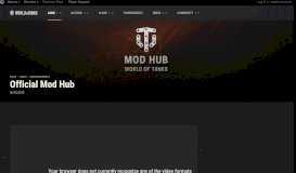 
							         Official Mod Hub | Announcements | World of Tanks								  
							    