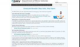 
							         Official Nevada Department of Motor Vehicles Website ...								  
							    