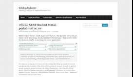 
							         Official NUST Student Portal- portal.nust.ac.zw - eduloaded.com								  
							    