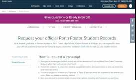 
							         Official Penn Foster Transcript Request Form | Penn Foster								  
							    