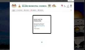 
							         Official Portal of Klang Municipal Council (MPK) |								  
							    