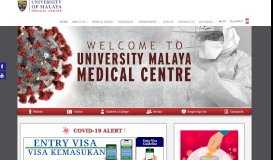 
							         Official Portal University Malaya Medical Centre								  
							    