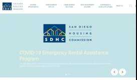 
							         Official San Diego Housing Commission (SDHC) Website								  
							    