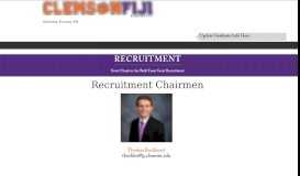 
							         Official Site | Recruitment Info - Clemson Fiji								  
							    