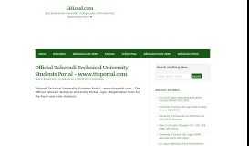 
							         Official Takoradi Technical University Students Portal – www.ttuportal ...								  
							    