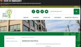 
							         Official Website - Administration Portal - West Orange, NJ								  
							    