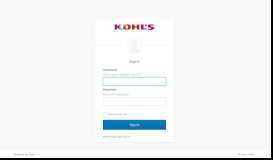 
							         official website - Kohl's Corporation - Okta								  
							    