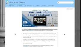 
							         Official Website of the New Jersey Judiciary Court System								  
							    
