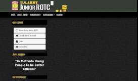 
							         Official Website of the U.S. Army JROTC								  
							    