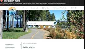 
							         Official Website - Public Works - South Lake Tahoe, CA								  
							    