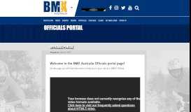 
							         Officials Portal - BMX Australia								  
							    