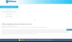 
							         Offline Aadhaar Data Verification Service - KYC Venue								  
							    