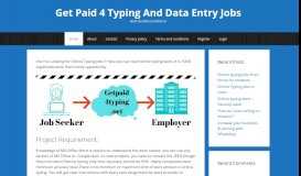 
							         Offline/Online Typing Jobs-Weekly Payout								  
							    