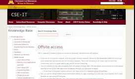 
							         Offsite access | CSE-IT								  
							    