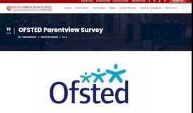 
							         OFSTED Parentview Survey - South Wirral High School								  
							    